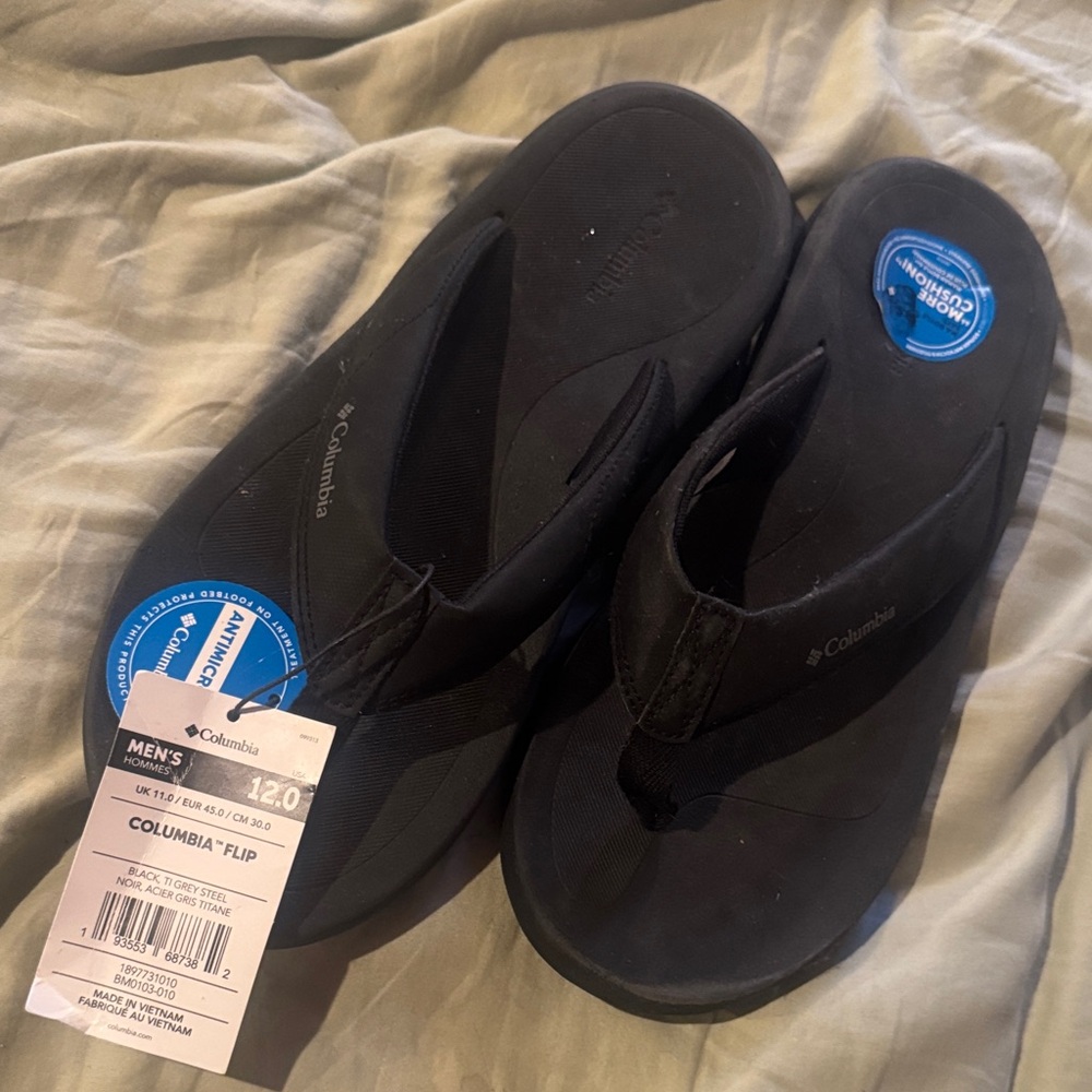 Columbia Dark Flip Flops